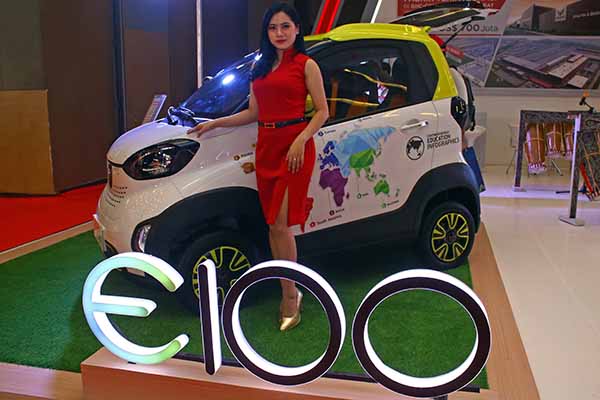 Mobil Listrik Wuling di Acara GIIAS Medan Dipamerkan