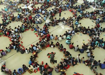 Tadarus Alquran di Pesantren Raudhatul Hasanah