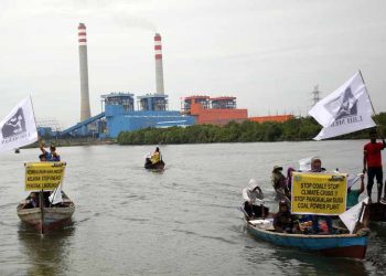 Aktivis dan Masyarakat Pesisir Langkat Tolak PLTU Pangkalan Susu