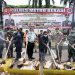 Polres Bekasi Musnahkan 200 Kg Ganja