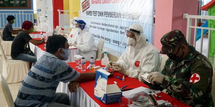 Dharma Pertiwi A Kodam I/BB Gelar Rapid Test di Medan