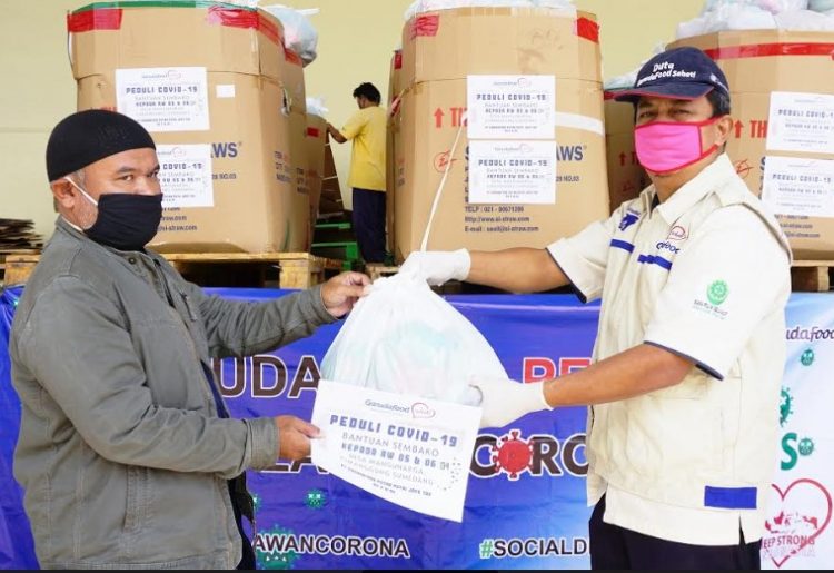 Garudafood Donasikan 10.000 Lebih Paket Sembako