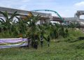 Spanduk Protes Pembangunan Jalan Tol Medan-Binjai