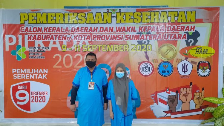 Pilkada Asahan, Rosmansyah-Winda Jalani Pemeriksaan Kesehatan