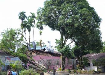 Pohon Tumbang Menimpa Pondok Pesantren di Namorambe