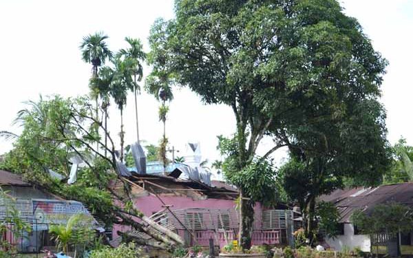 Pohon Tumbang Menimpa Pondok Pesantren di Namorambe