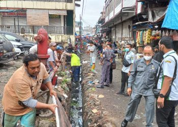 Tim Gabungan Pemko Medan Kembali Lakukan Penertiban PKL di Pasar Kampung Lalang