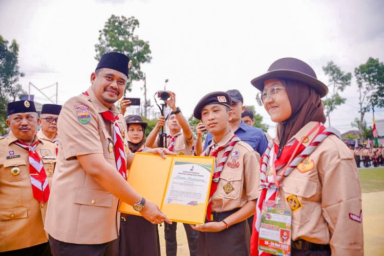 Bobby Nasution Apresiasi Digelarnya Jambore Cabang Gerakan Pramuka