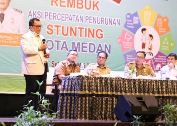 Bicara di Rembuk Stunting, Bobby Nasution Cek Penguasaan Camat Soal Data Stunting serta Kondisi Sosial Ekonomi di Wilayahnya