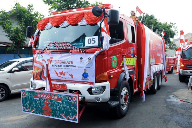 HUT RI ke -77, DP2K Medan Gelar Lomba Hias Armada Mobil Damkar