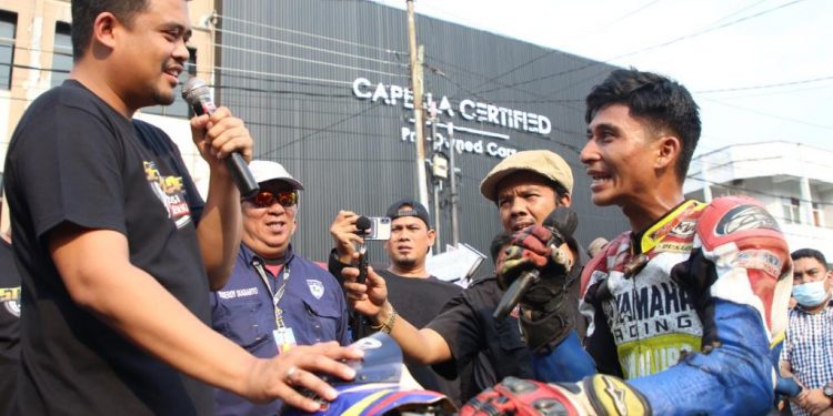 Peserta dan Warga Antusias Sambut Street Race Kolaborasi Medan Berkah