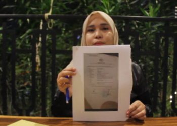 Intan Aseh, korban dugaan penipuan arisan online di Medan. PotretBisnis/ist