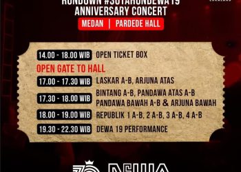 Tiket Konser Dewa 19 di Medan Sold Out, Cek Jadwal Open Gatenya