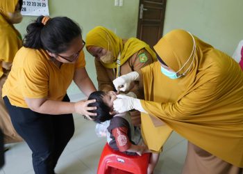Puskesmas Medan Deli Lakukan Imunisasi Polio Di Sekolah PAUD
