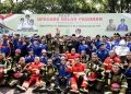 Upacara Gelar Pasukan HUT Satpol PP, Satlinmas, dan Damkarmat di Lapangan Benteng Medan