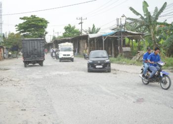 Ruas Jalan Rusak di Jalan Platina 1 Bukan Wilayah Kota Medan