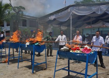 Bea Cukai SUMUT Musnahkan Barang Bekas Senilai Rp 1,268 Milyar