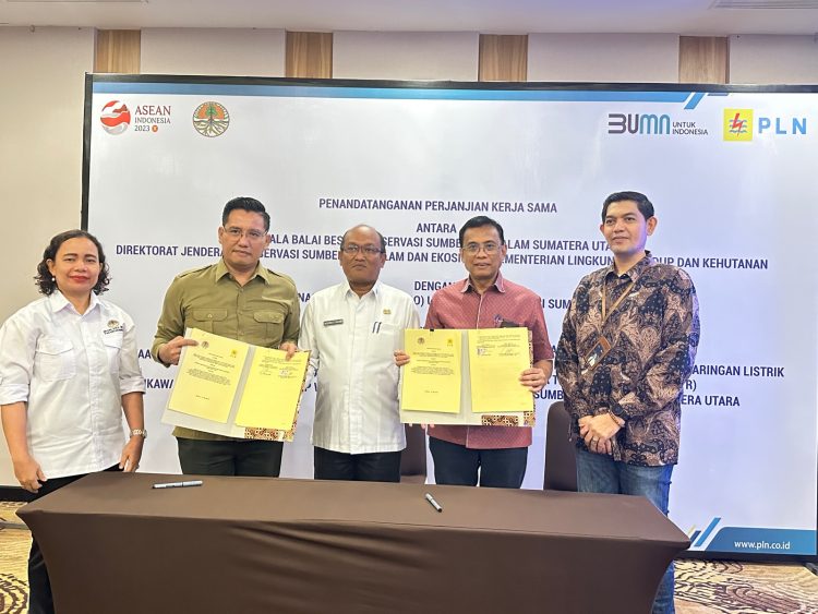 PLN Gelar Penandatanganan Perjanjian Kerja Sama Dengan Balai KSDA Sumatera Utara