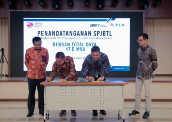 PLN UID Sumatera Utara Teken PJBTL Sektor Industri dan Bisnis Sejumlah 47,5 MVA