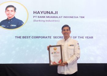 Sekretaris Perusahaan Bank Muamalat Raih Penghargaan Bergengsi