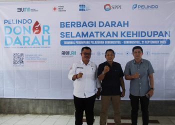 Pelindo Regional 1 Cabang Gunungsitoli Gelar Kegiatan Donor Darah Gunungsitoli