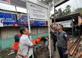 PT KAI Divre I SU Tertibkan Aset Milik KAI Rumah Perusahaan DW 109 Jalan Sutomo