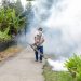 Petebu Ganjar dan Warga Binjai Gotong Royong Lakukan Fogging Untuk Antisipasi Nyamuk Jelang Musim Penghujan