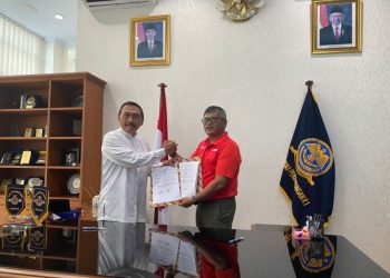 Kepala Kesyahbandaran Utama Belawan dan Executive GM Pelindo Belawan Menandatangani Nota Kesepahaman