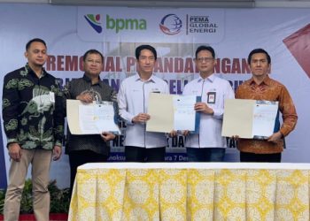 PGN, PTGN, dan PGE Teken PJBG 45 BBTUD untuk Pupuk Iskandar Muda& Industri di Aceh dan Sumatera Utara