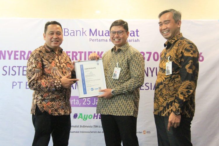 Bank Muamalat Raih Sertifikasi ISO 37001:2016