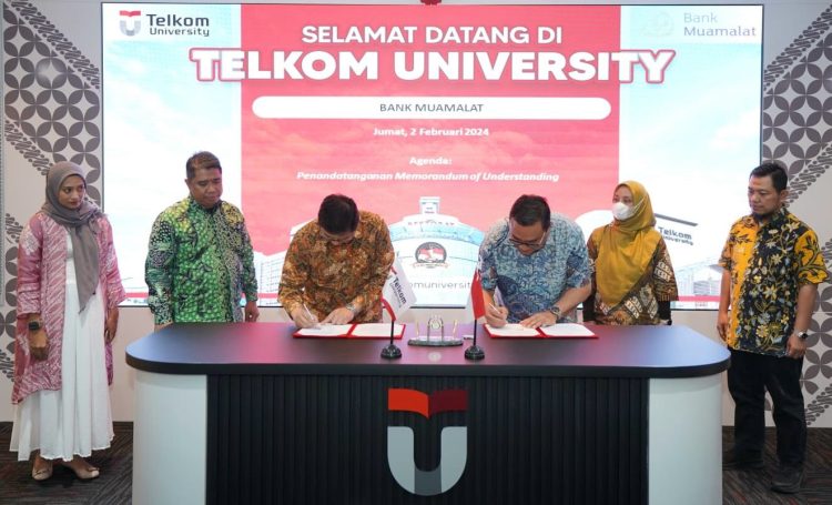 Penandatanganan Nota Kesepahaman Antara Bank Muamalat dan Universitas Telkom