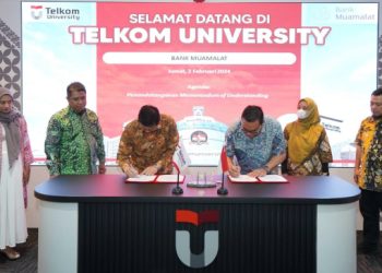 Penandatanganan Nota Kesepahaman Antara Bank Muamalat dan Universitas Telkom