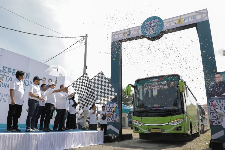 1000 Pemudik Sumatera Utara Diberangkatkan Melalui Program Mudik Asyik Bersama PLN