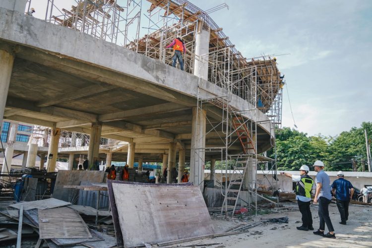 Pj Sekda Medan Tinjau Proyek Pembangunan Gedung Kolaborasi UMKM Square