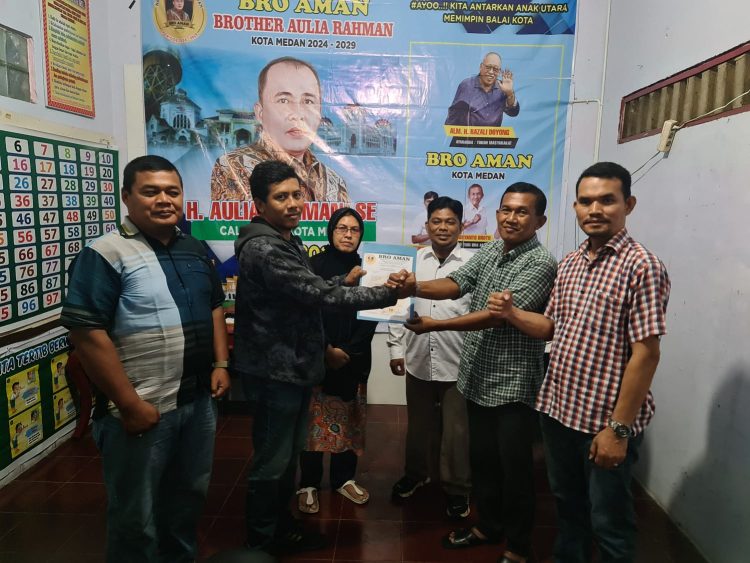 Barisan Kelompok Relawan Siap Mendukung Aulia Rachman Menuju Medan Satu