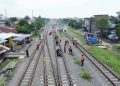 KAI Divre I Sumut Gelar Aksi Bersih Lintas di Sepanjang Jalur Medan-Bandar Kalipah