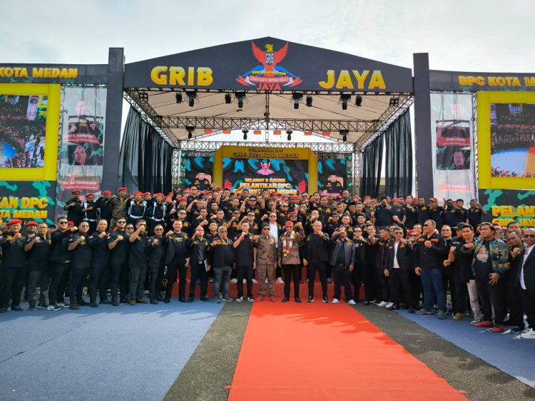 DPC Grib Jaya Medan Resmi Dilantik,Hercules Pesan Kawal Pemerintahan Prabowo