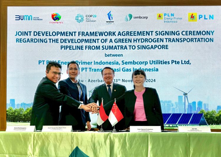 TGI Tandatangani Kerjasama Pembangunan Pipa Hidrogen Indonesia – Singapura