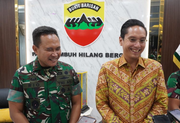 Wali Kota Medan Terpilih Rico Waas Silaturahmi ke Pangdam I/BB