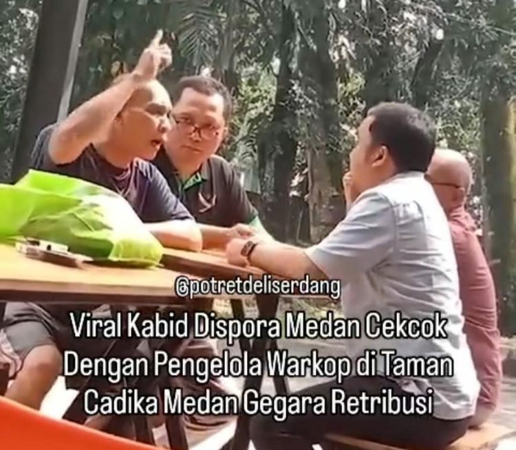 Gegara Tagih Retribusi di Taman Cadika, Kabid Sarpas Dispora Medan Viral di Sosial Media