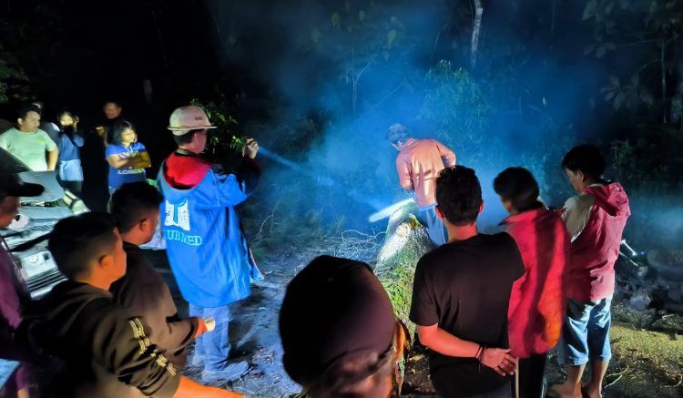 TPL Bantu Atasi Kelancaran Lalu Lintas Akibat Pohon Tumbang  Di Jalur Lintas Parapat