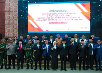 Bobby Nasution Ikuti Paripurna Pengumuman Penetapan Gubsu-Wagubsu Terpilih Periode 2025-2030