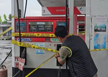 SPBU di Medan Oplos Pertalite