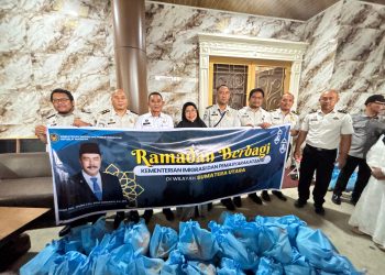 Ramadan Berbagi, Imigrasi Medan Salurkan 1.500 Paket Bansos Bersama Majelis Taklim Halimah