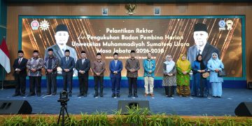 PP Muhammadiyah Lantik Rektor dan Kukuhkan BPH UMSU Periode 2026–2030