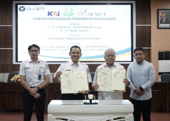 KAI-Kejati Sumut Teken Kerja Sama  Penanganan Masalah Hukum Perdata dan Tata Usaha Negara