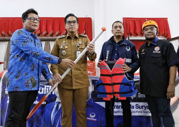 Antisipasi Rob, Pemko Medan Terima Bantuan Perahu Karet dari PSP Foundation