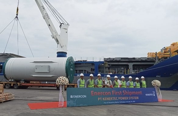 PTP Nonpetikemas Cabang Banten, Tangani Ekspor Perdana Wind Mill Tower ke Kanada
