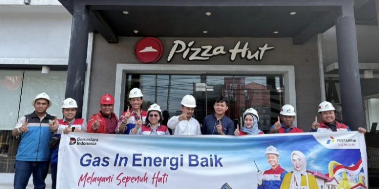 PGN Area Medan Gas In Dua Outlet Pizza Hut, Optimistis Pelanggan Kecil Terus Bertambah