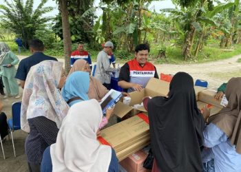 Pertamina EP Pangkalan Susu Field Perkuat Posyandu untuk Cegah Stunting di Hamparan Perak